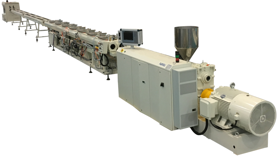 Linea di produzione di estrusione ad alta velocità a doppio strato e doppio tubo PPR32-2U